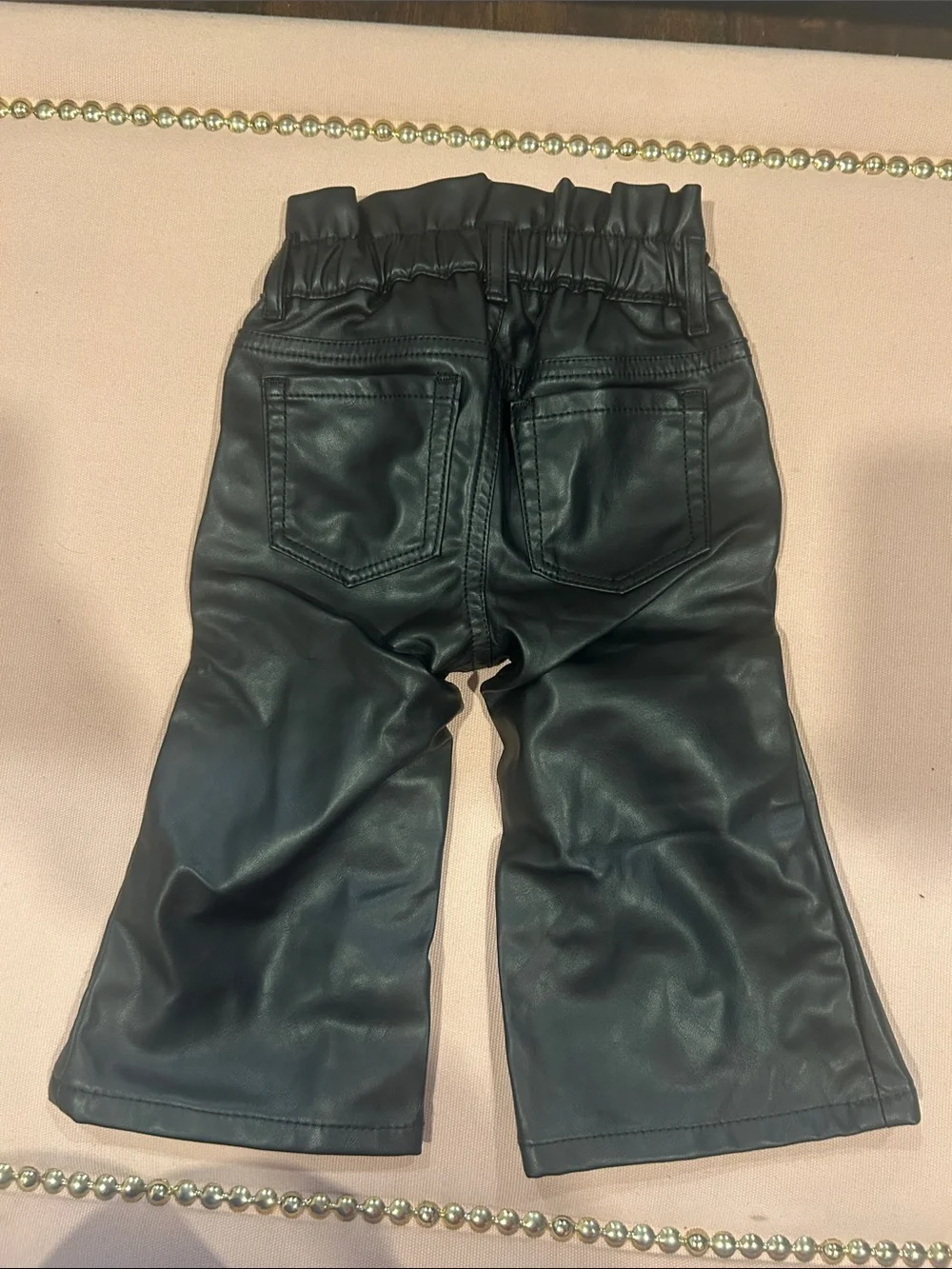 NWOT GAP Kids Black Faux Leather Pants